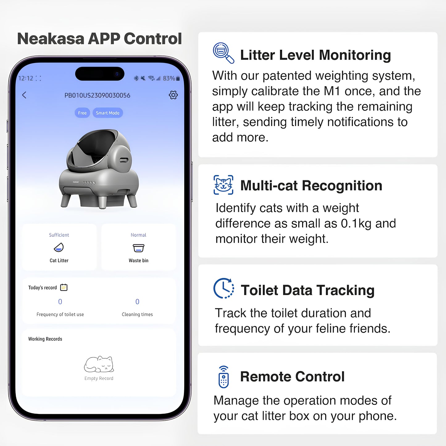 Neakasa M1 Plus Smart Self-Cleaning Litter Box